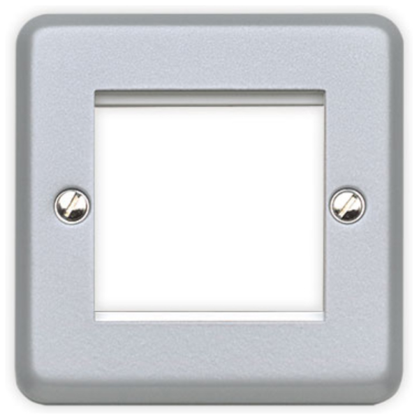 Frontplate, 1 Gang 2 Module Euro