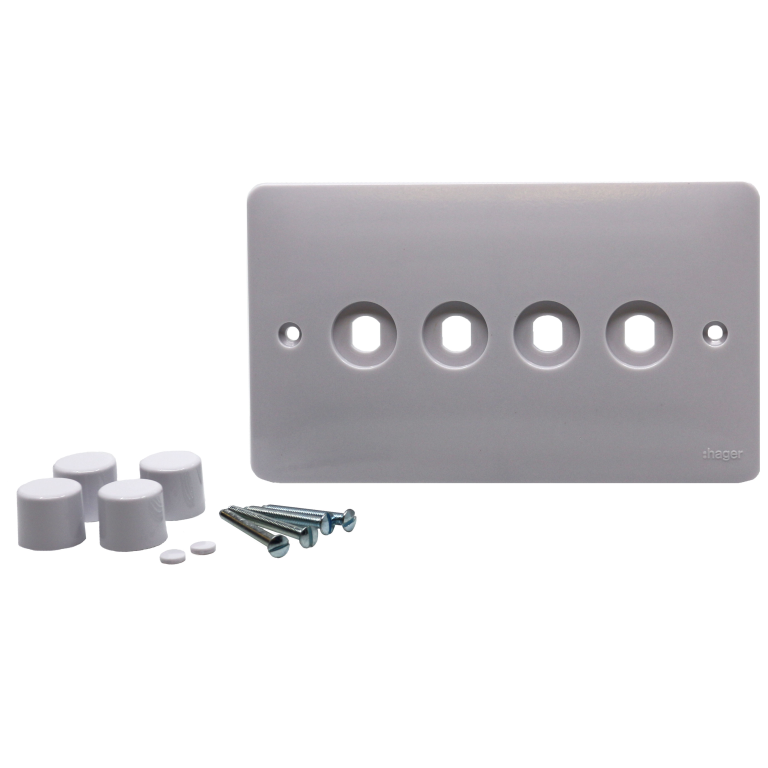 Kit, 4 Gang Dimmer Switch Plate