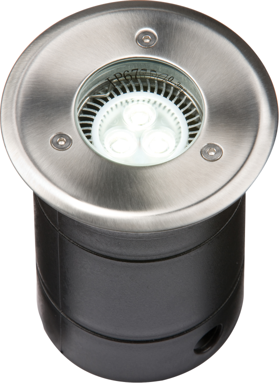 Knightsbridge Groundlight, Walkover Round GU10 LED IP67