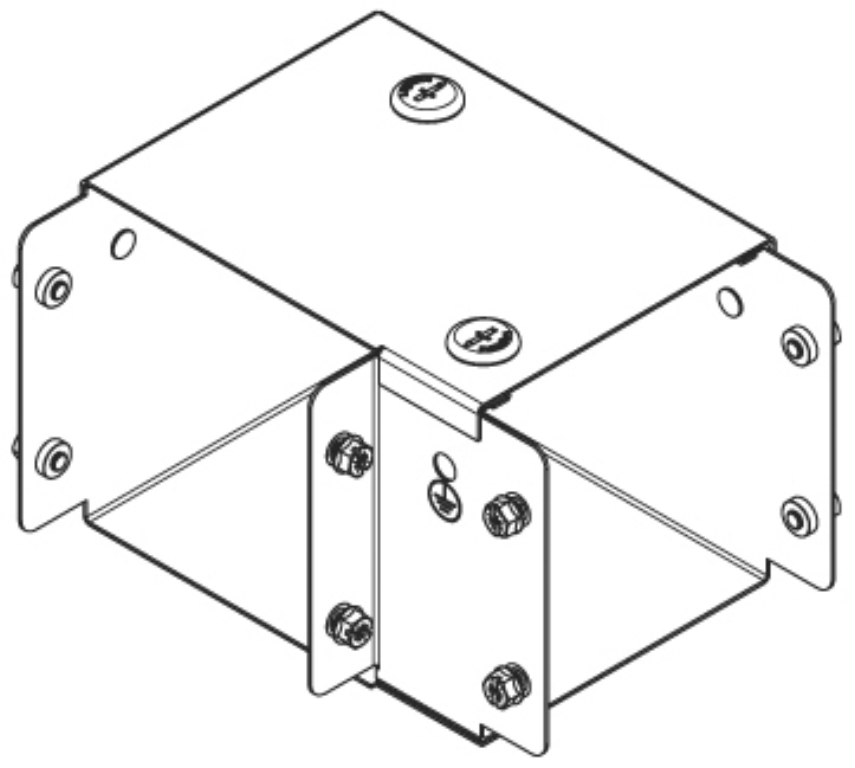 Bend, 90Deg 1 Compartment Top Lid, Square IP30