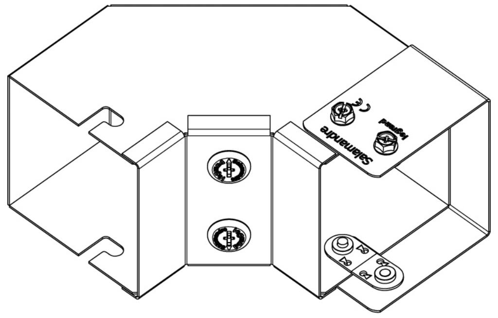 Bend, 90Deg 1 Compartment Inside Lid, Gusset IP4X