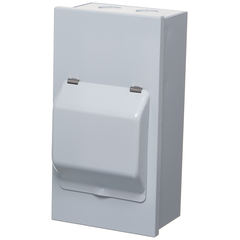 Enclosure, Closed Front 4 Module c/w Metal Lid, IP40