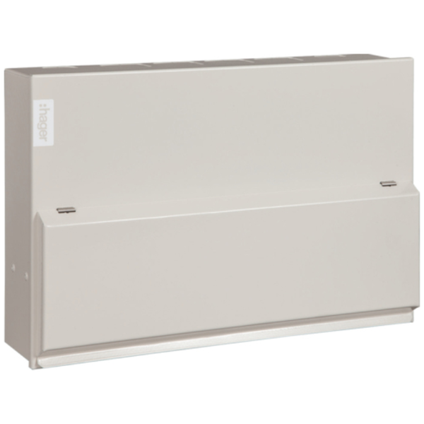 Consumer Unit, 10 Way HI Split Load Configurable, Unprotected Switch RCCB