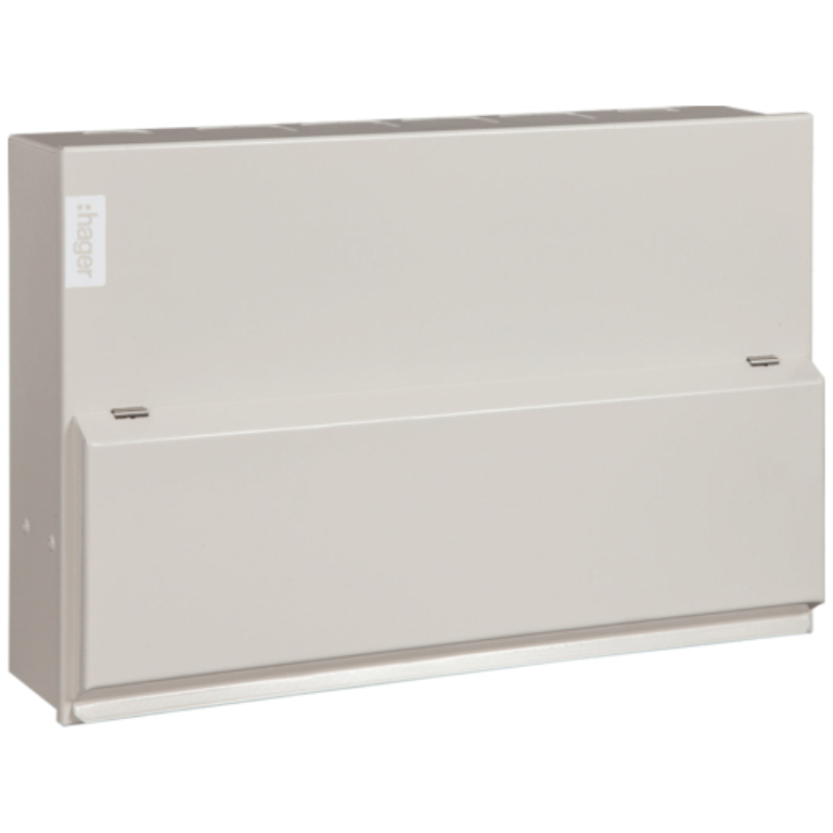 Consumer Unit, 10 Way HI Split Load Configurable, Unprotected Switch RCCB