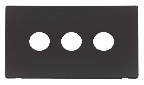 Frontplate, 3 Gang Toggle Switch