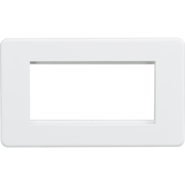 Faceplate, Screwless 4 Gang Modular