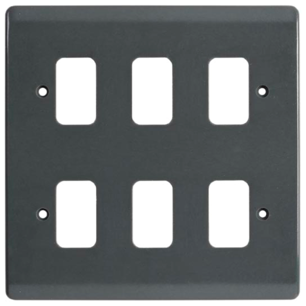 Frontplate, 6 Module