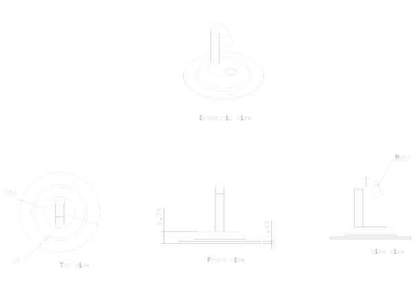 METPRO - HP1G GALV HOOK PLATES - Image 2