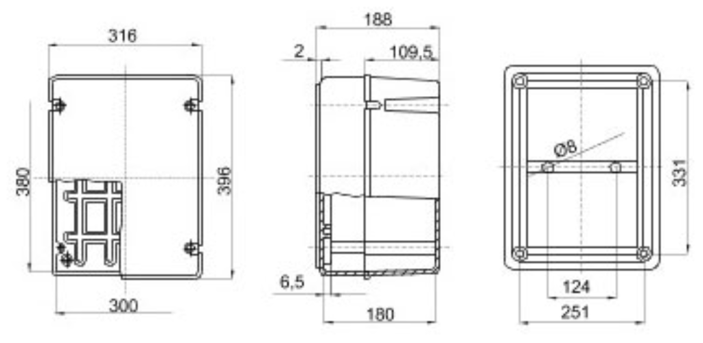 Junction Box, Smooth Walls c/w Deep Screwed Lid, IP56