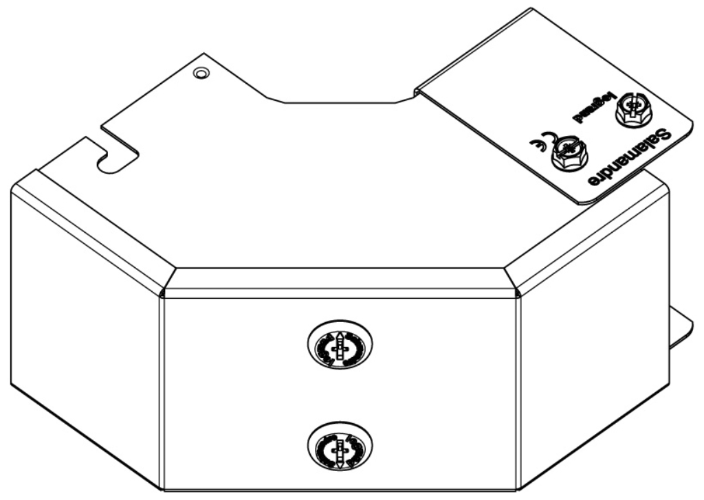 Bend, 90Deg 1 Compartment Outside Lid, Gusset IP4X