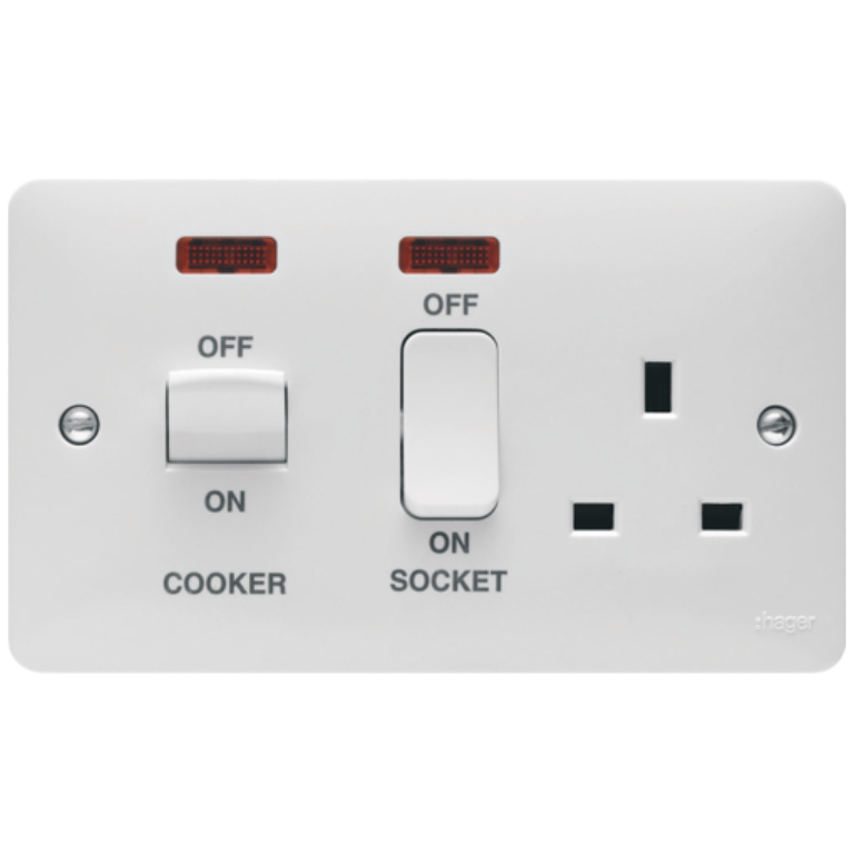 Hager WMCC50N Cooker Control Unit+Neon