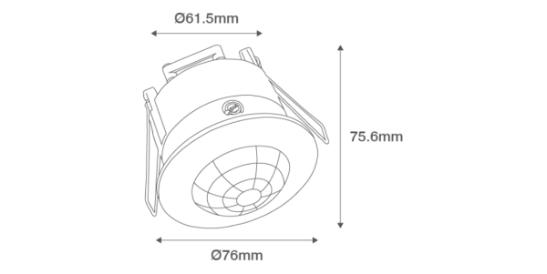 Ovia OVPIR008WH L/Pro 360Deg PIR Whi - Image 2