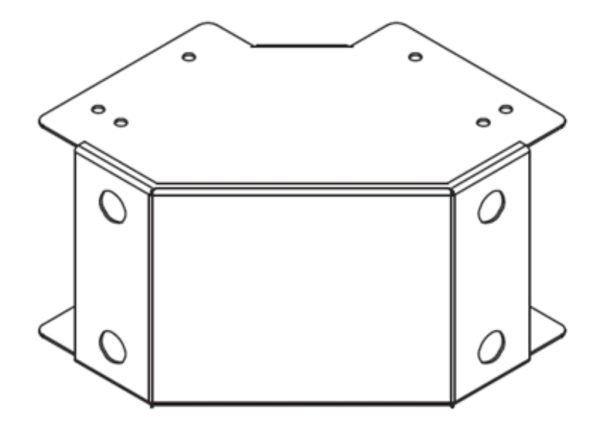 Bend, 90Deg Outside Lid Gusset c/w, Turnbuckles & Lid for Trunking