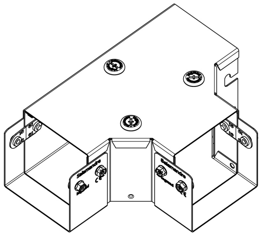Tee, 1 Compartment Top Lid Gusset IP4X