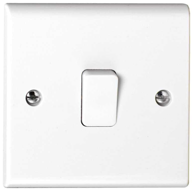 Deta S1202 1 Gang 1Way Plate Switch