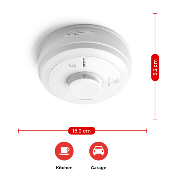 Aico - Mains 10Yr Lithium Heat Alarm - Image 2