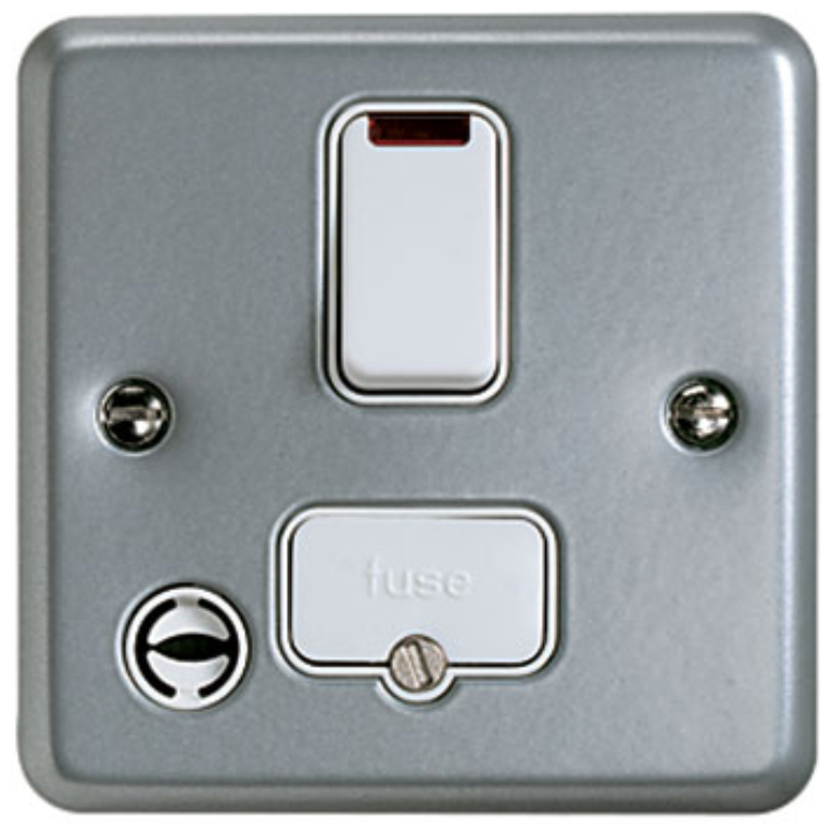 Connection Unit, DP Switched Fused with Neon, Flex Outlet