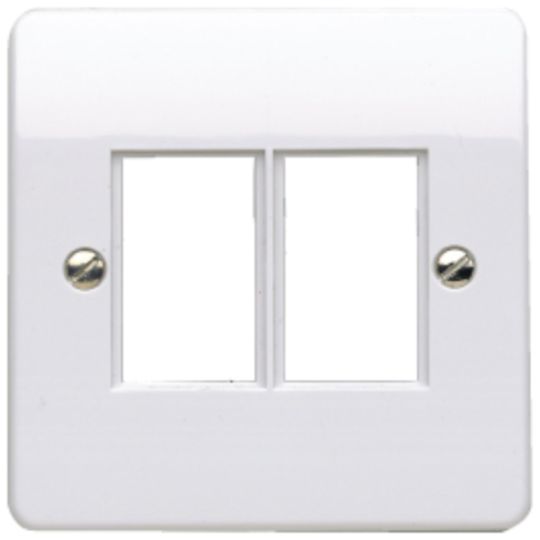 Frontplate, 1 Gang 2 Module LJU6C