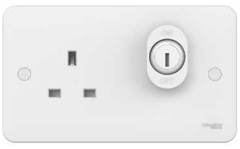 Socket, 1 Gang DP Lockable