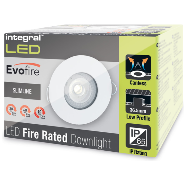 Downlight, Fire Rated Static Round w/o Lamp, GU10 Holder & Terminal Block - Image 2