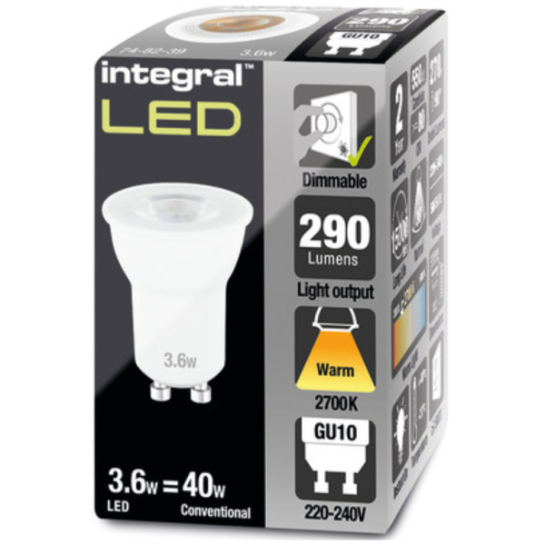 Lamp, LED GU10 Classic Look Dimmable, MR11 Shape 36Deg Beam Angle 2700K - Image 2