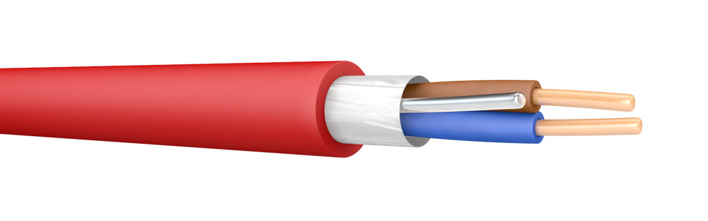 Cable, 2 Core Fire Resistant, 100m Reel
