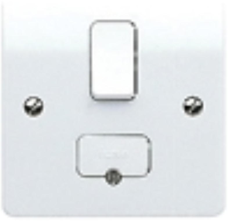 Connection Unit, DP Switched Fused, c/w Front Flex Outlet