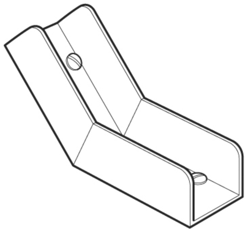 Bend, 45Deg Inside Lid