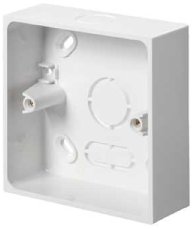 Box, Mounting 1 Gang Universal Corner KO