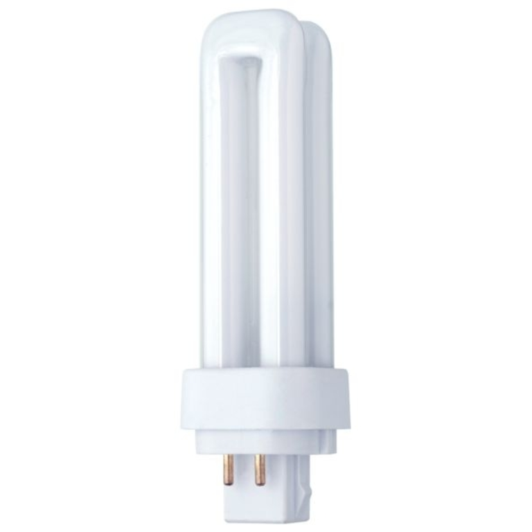 Lamp, Compact Fluorescent 4 Pin G24q-1, Double Turn Tube
