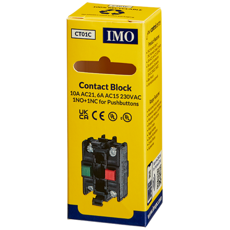 Contact Block, c/w 1xNO & 1xNC Contact, B4TU11