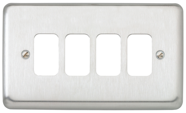 Frontplate, 2 Gang 4 Module