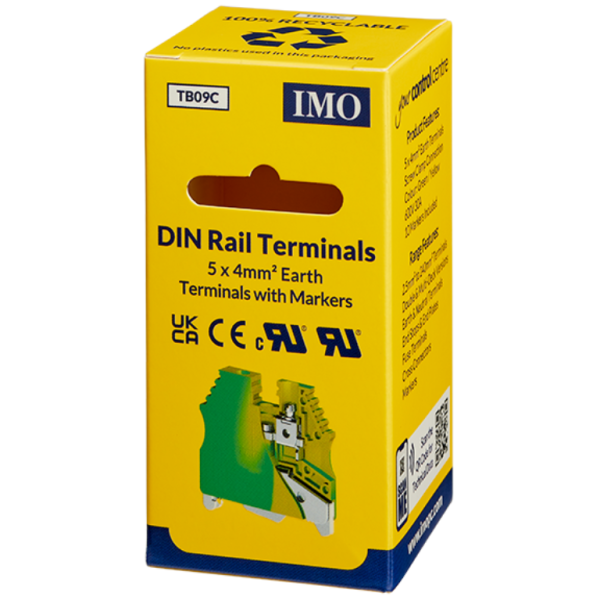 Terminal Block, DIN Rail & Earths Blister Pack=5