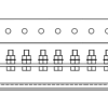 Earth Bar, 12 Way 1 Link c/w 4 Insulators, c/w Aluminium Baseplate - Image 2