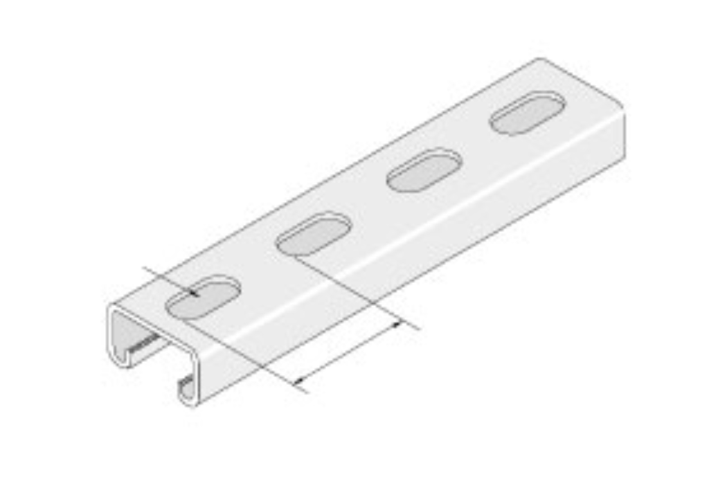Channel, Slotted, Single