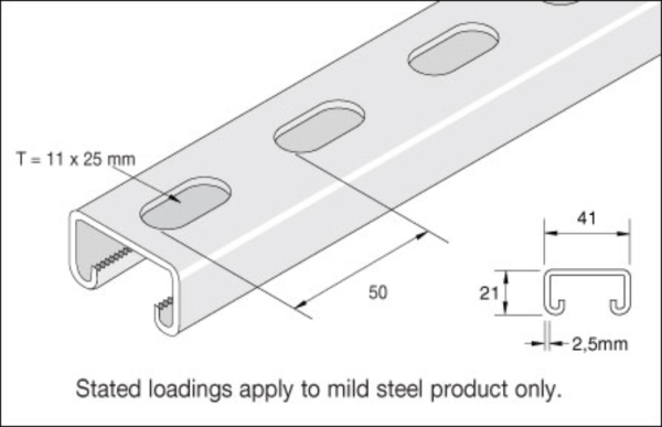 Channel, Slotted, Single - Image 2