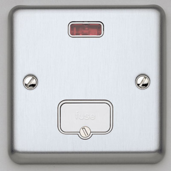Connection Unit, 13A Unswitched Fused with Neon