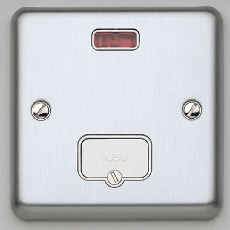 Connection Unit, 13A Unswitched Fused with Neon