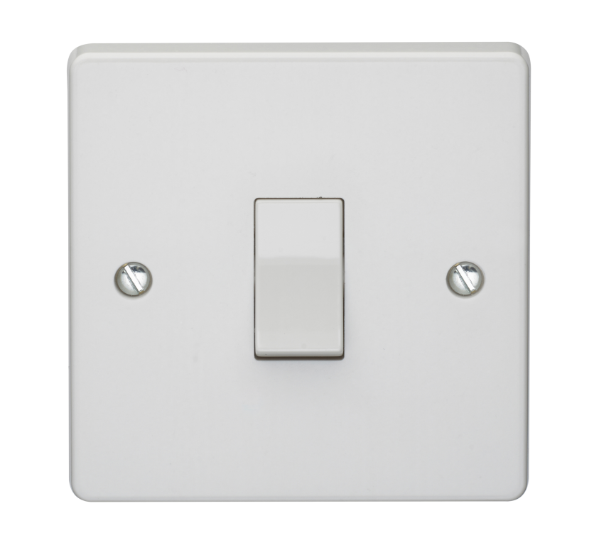 Plate Switch, 1 Gang 2 Way SP