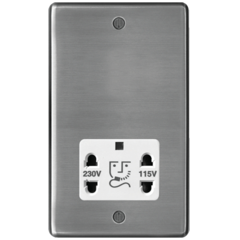 Hager WRSO100BSW Shaver Socket 115/230V