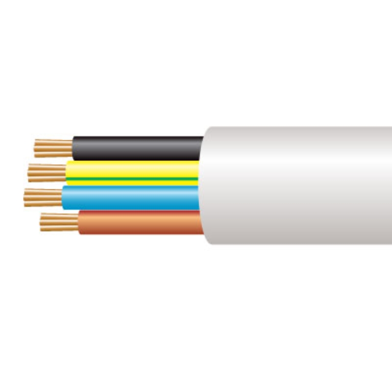 Cable, 4 Core Circular Flex PVC/PVC, 100m Reel (Price Per Mtr)