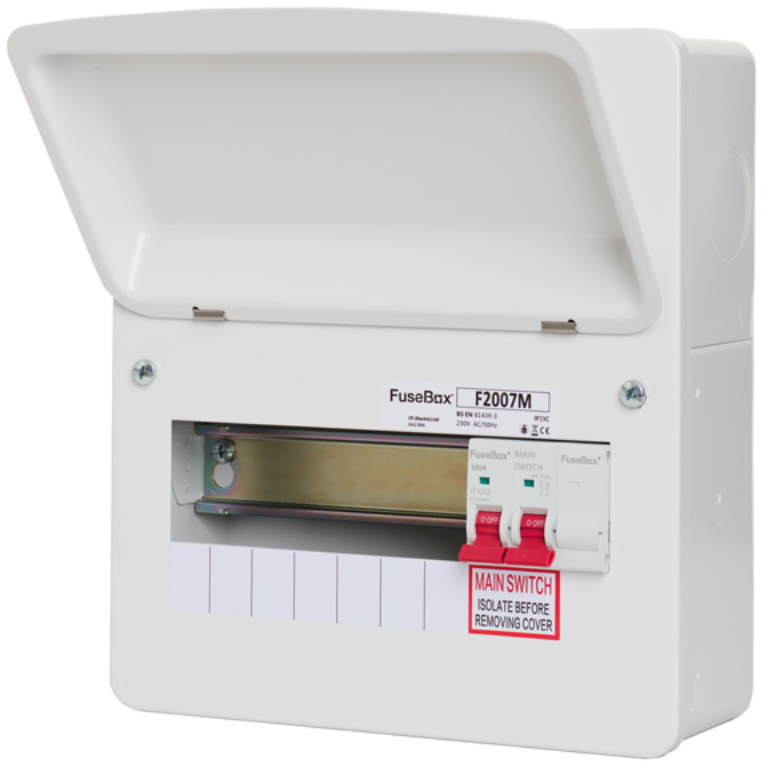 FuseBox F2007M Consumer Unit 7 Way 100A
