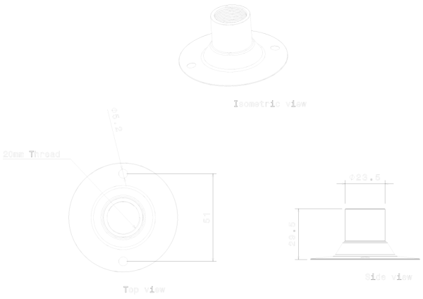 METPRO - DC1G 20MM GALV DOME COVER - Image 3