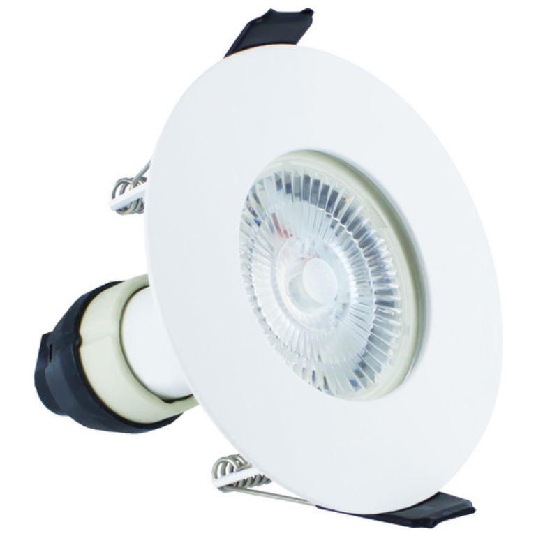 Downlight, Fire Rated Static Round w/o Lamp, GU10 Holder & Terminal Block