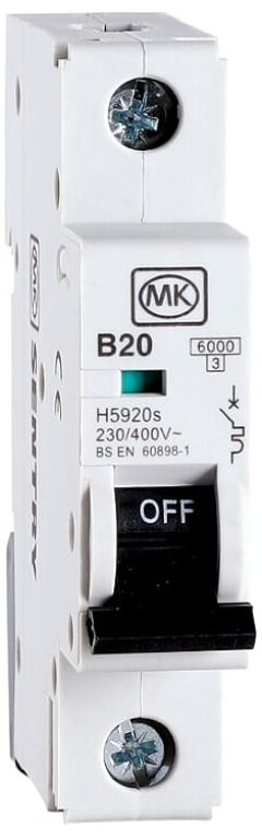 MCB, SP Type B, 1 Module
