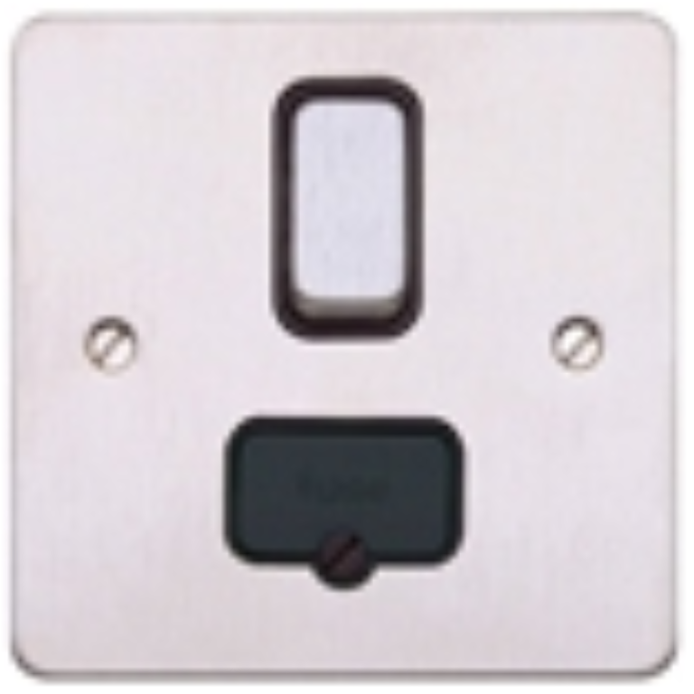 Connection Unit, DP Switched Fused, Black Inserts