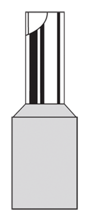 Termtech 4BLFK Ferrule 4mm Grey