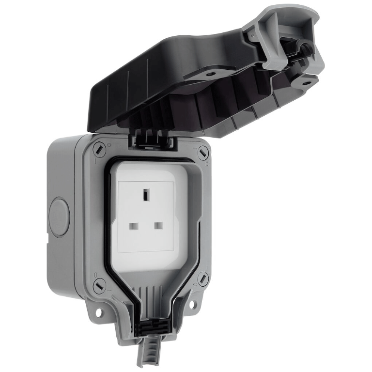 Socket, 1 Gang Unswitched IP66