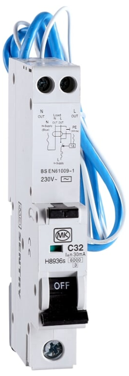 RCBO, SP Class AC Type C, 1 Module