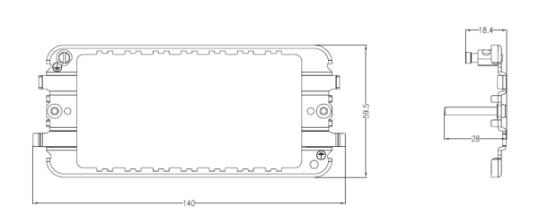Frame, 3-4 Gang Grid Mounting, for Flat Plate & Metalclad - Image 2
